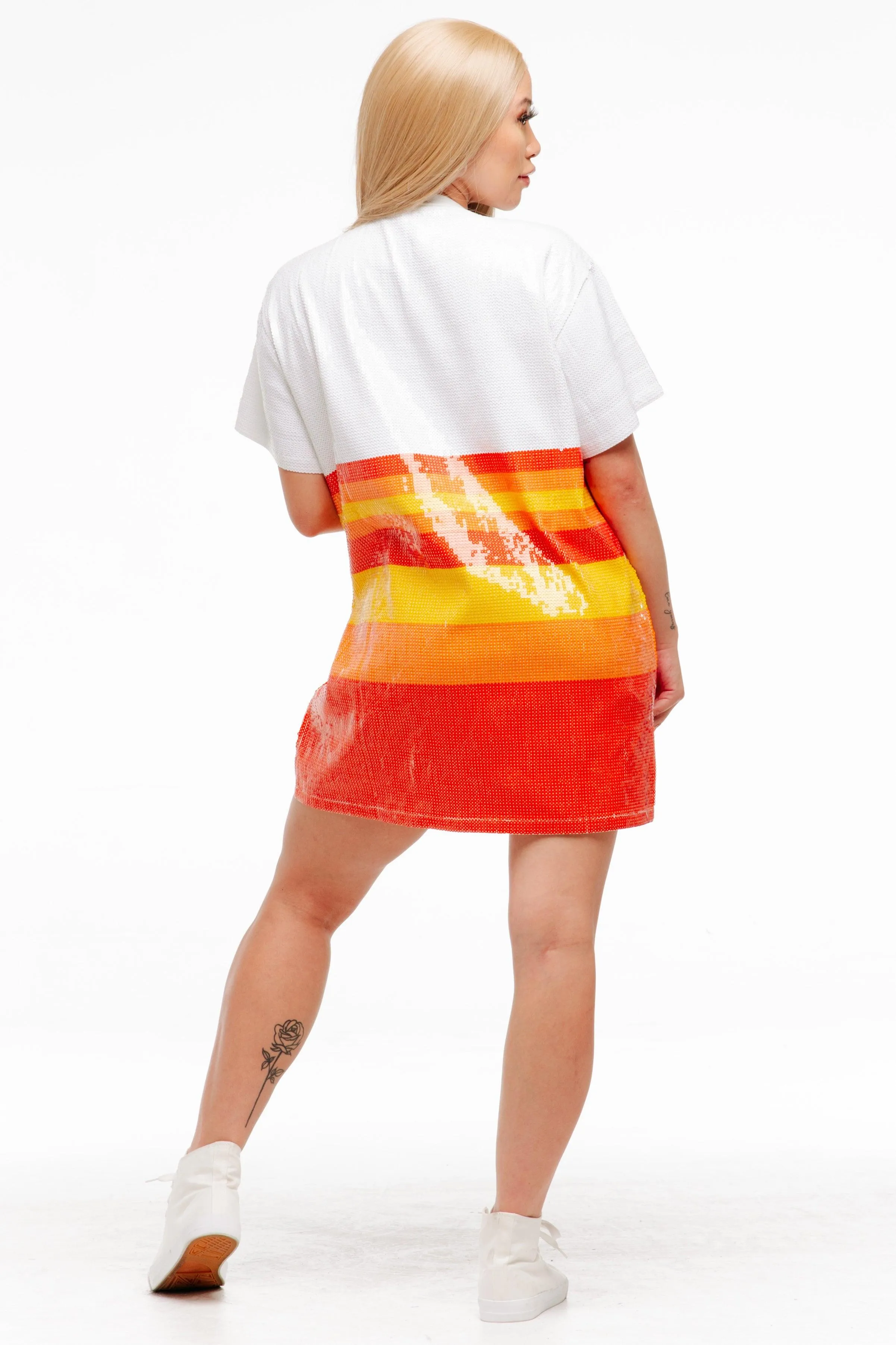 Houston Baseball Sequin Dress