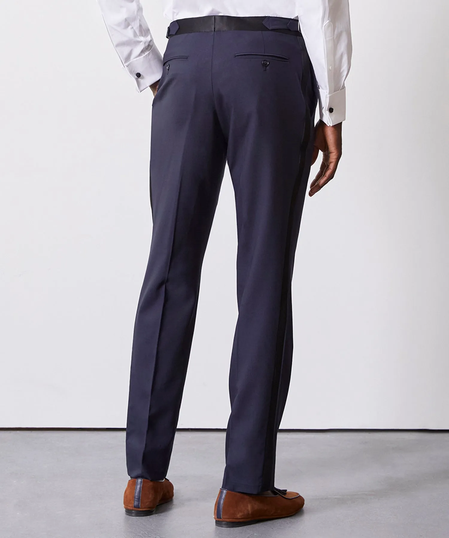 Italian Tuxedo Trouser in Navy