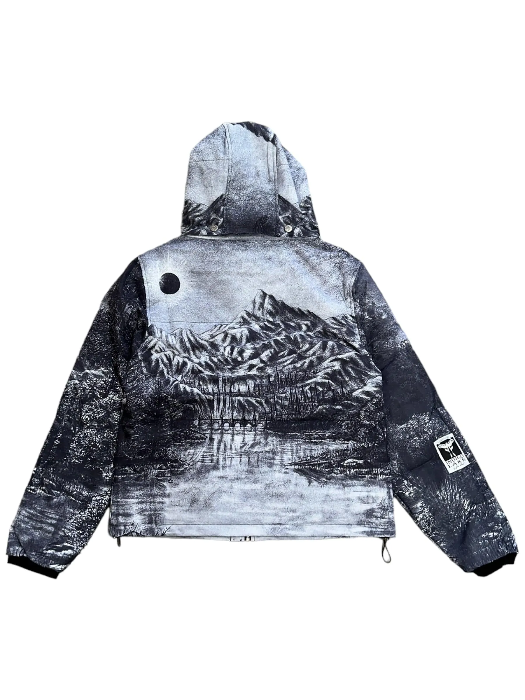 Jakis Christ Dark Realm Puffer Down Jacket Gray
