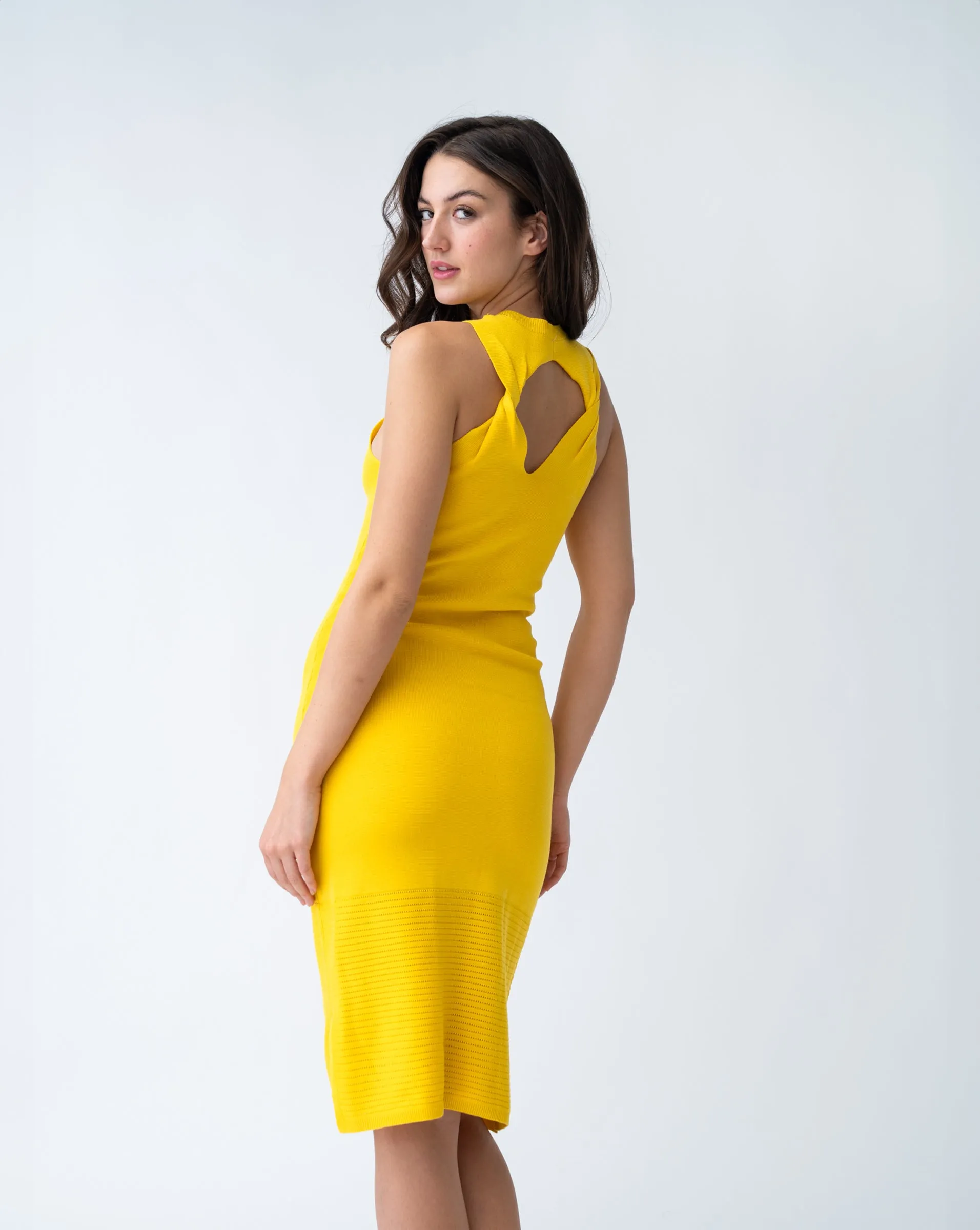 Jewel Neck Sweater Dress