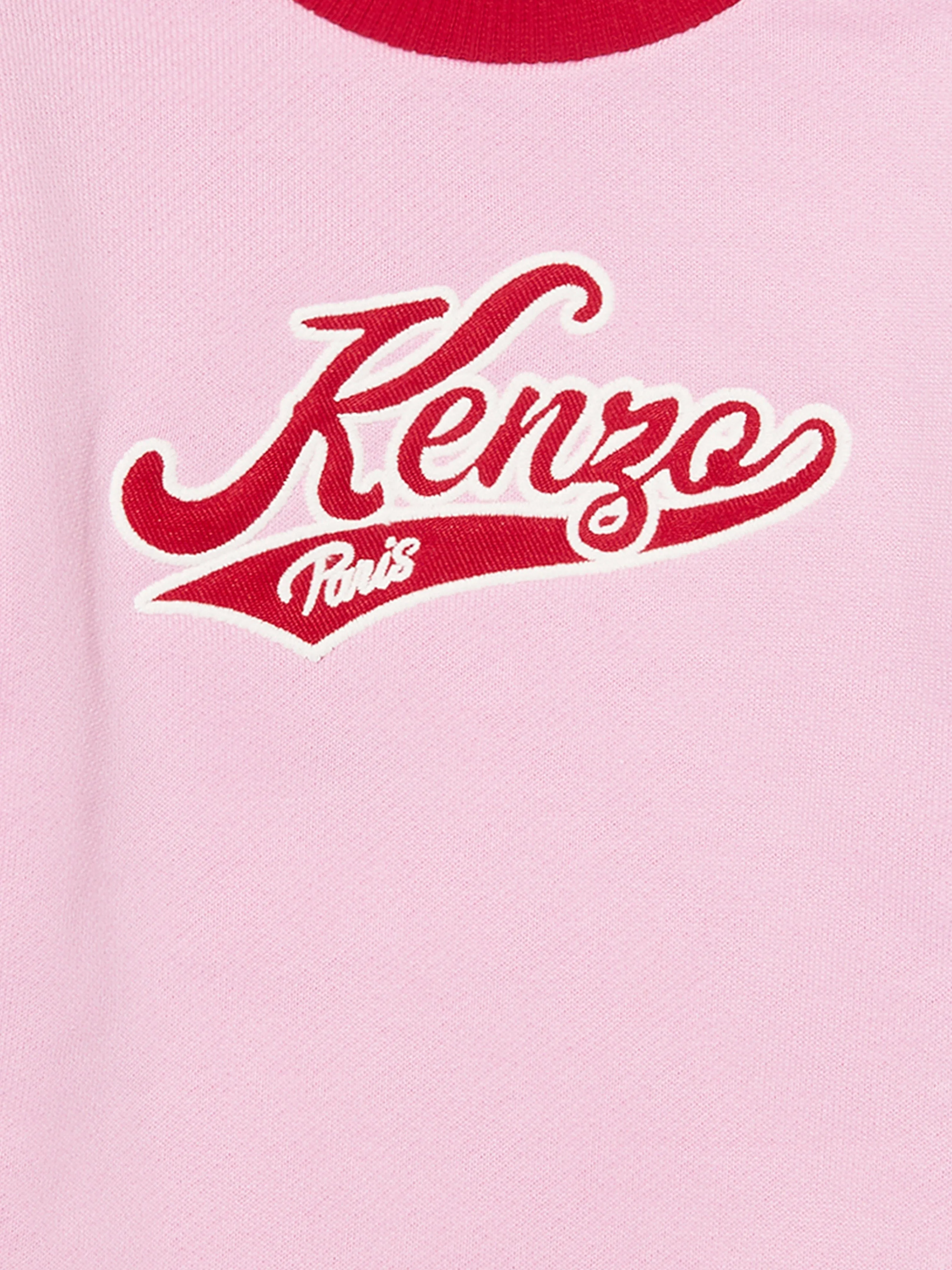 KENZO Baby Girls Frilly Sweater Dress in Pink