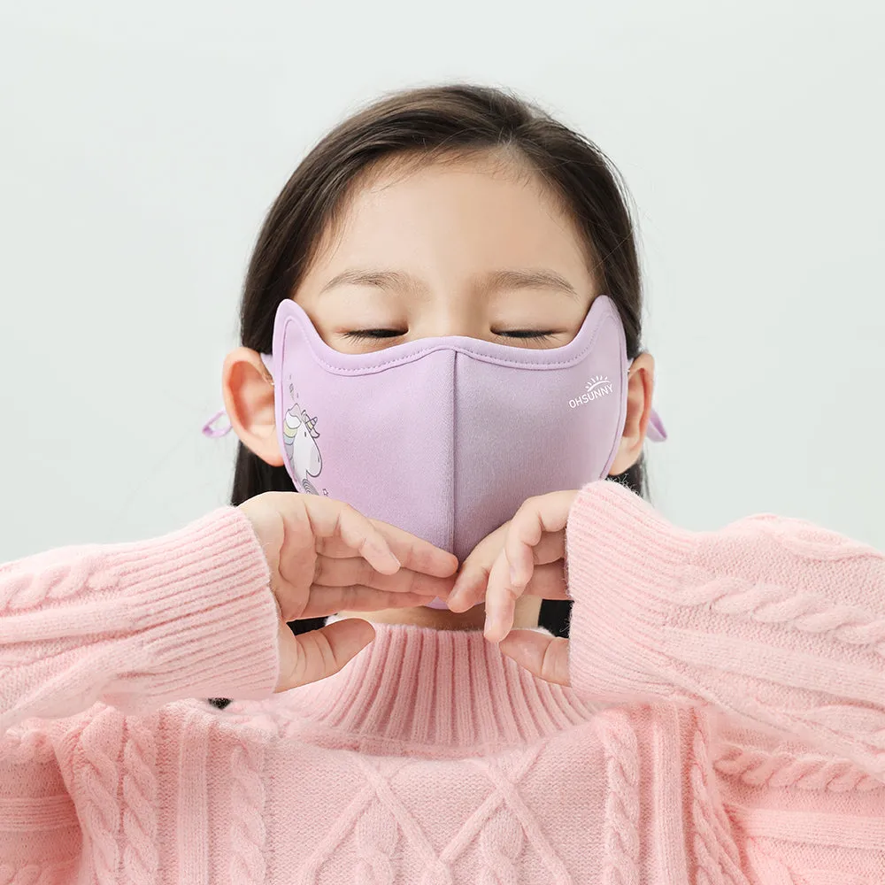 Kid's Warm Face Cover Soft Velvet Breathable Facemask