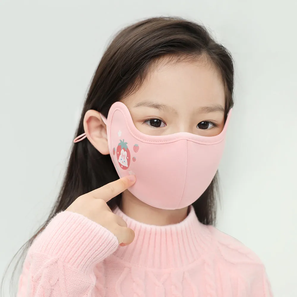 Kid's Warm Face Cover Soft Velvet Breathable Facemask