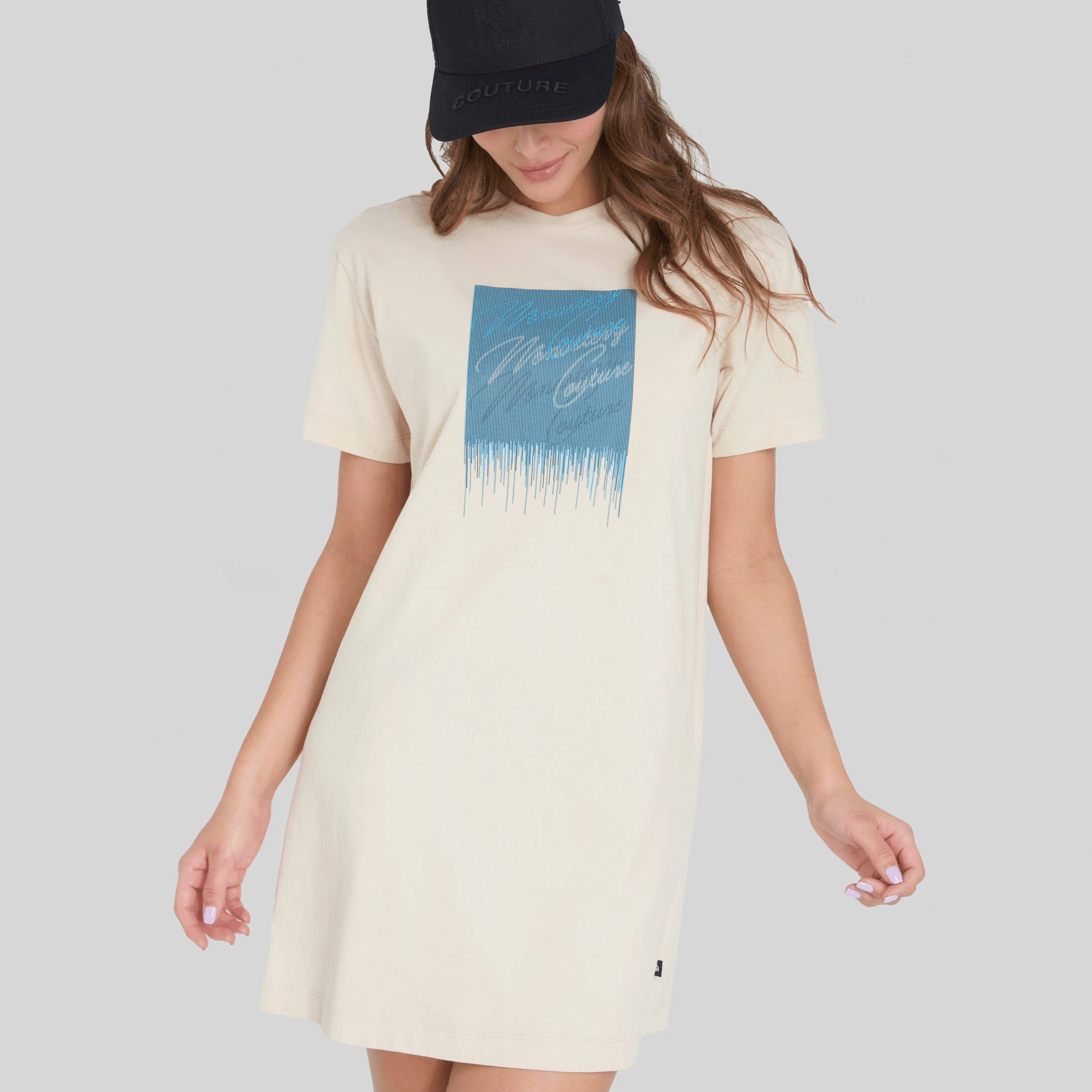 MACEDONIA CAMEL T-SHIRT DRESS