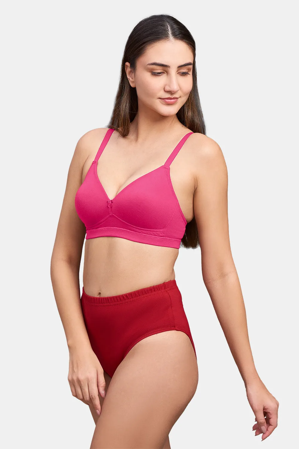 Medium Coverage Non-Wired Intimacy Everyday Padded Saree/ Salwar Bra - EC09
