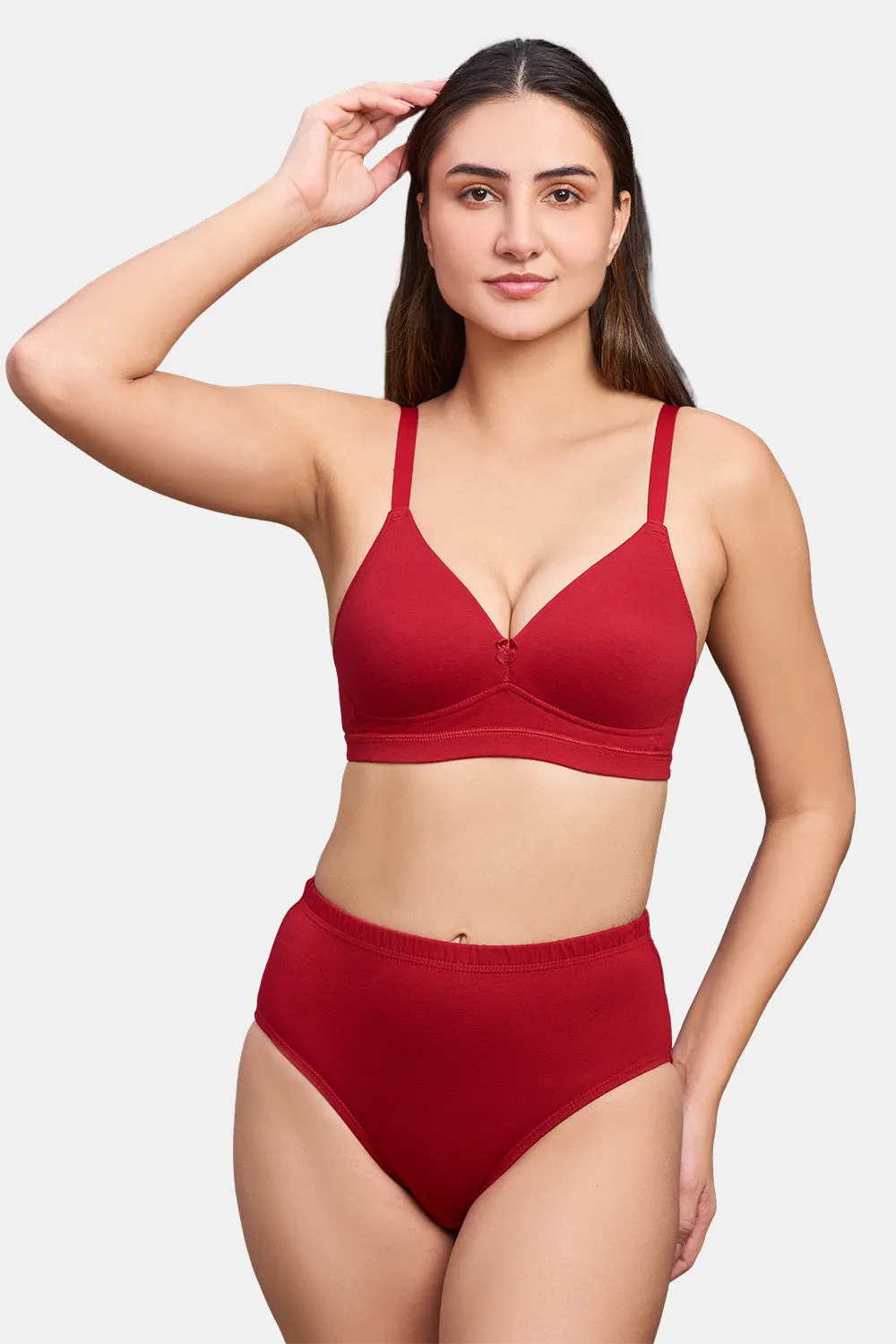Medium Coverage Non-Wired Intimacy Everyday Padded Saree/ Salwar Bra - EC09