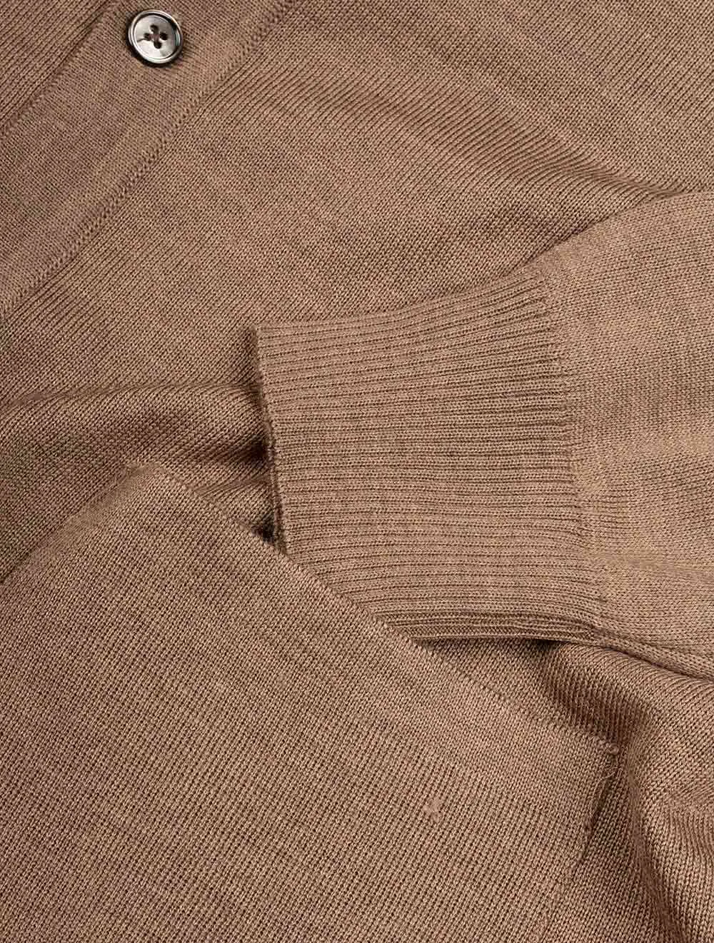 Merino Wool Cardigan Beige