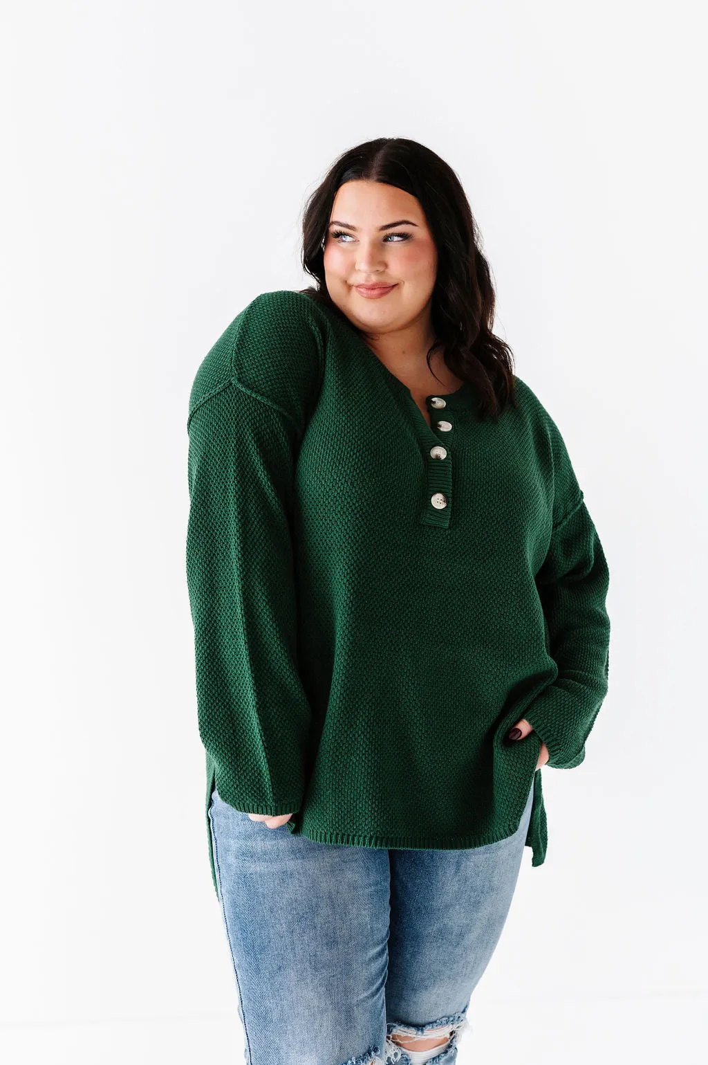 Minnie Henley Sweater in Forest