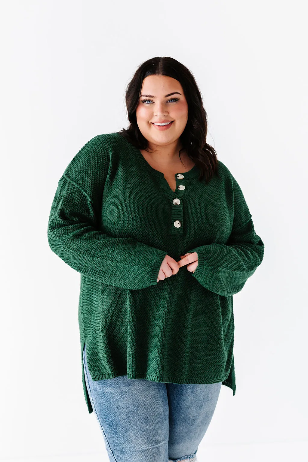 Minnie Henley Sweater in Forest
