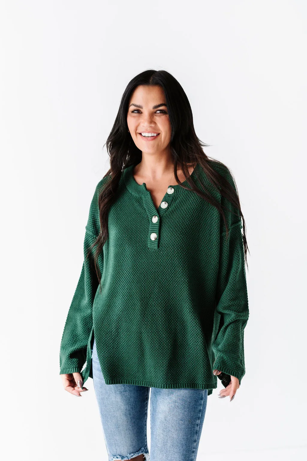 Minnie Henley Sweater in Forest