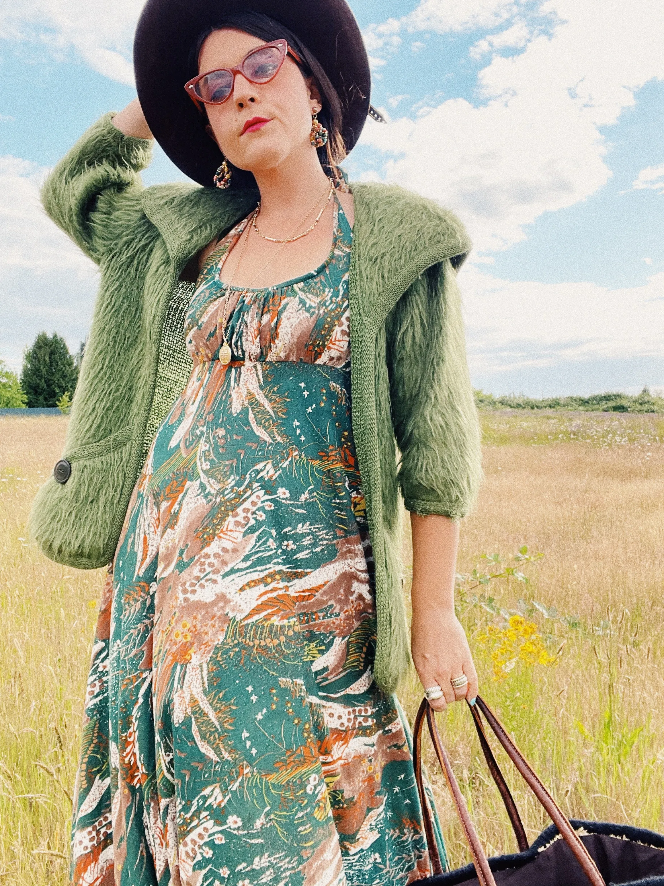 Mohair Open Cardigan