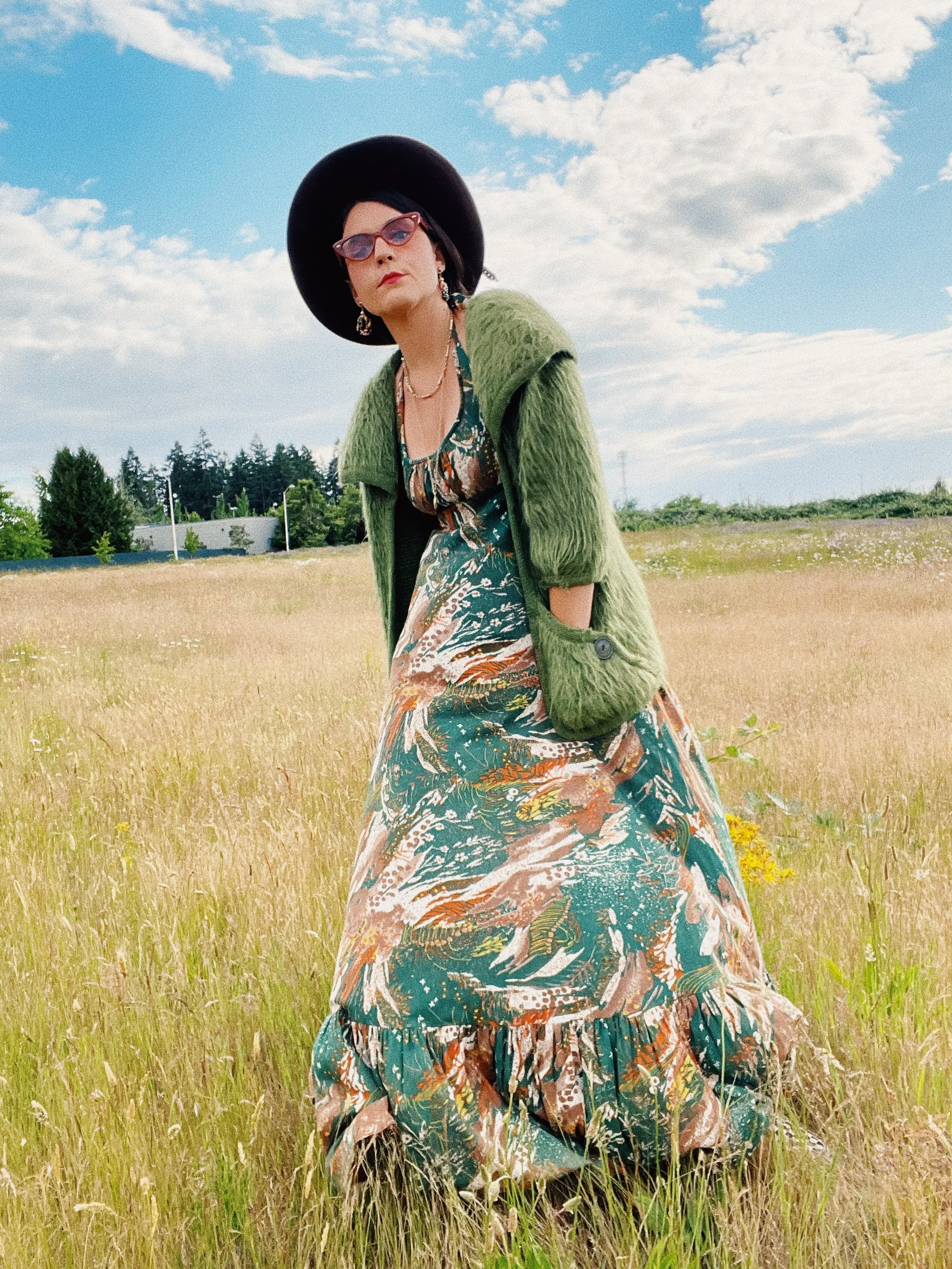 Mohair Open Cardigan