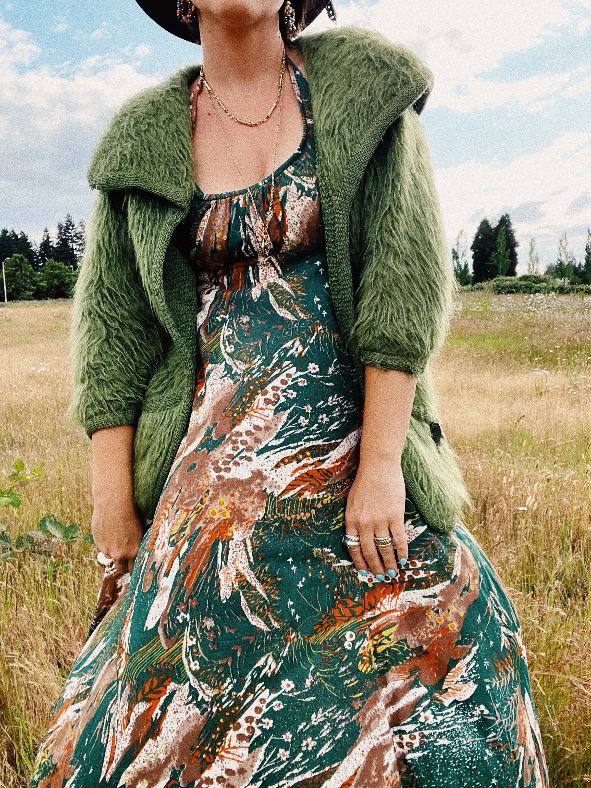Mohair Open Cardigan