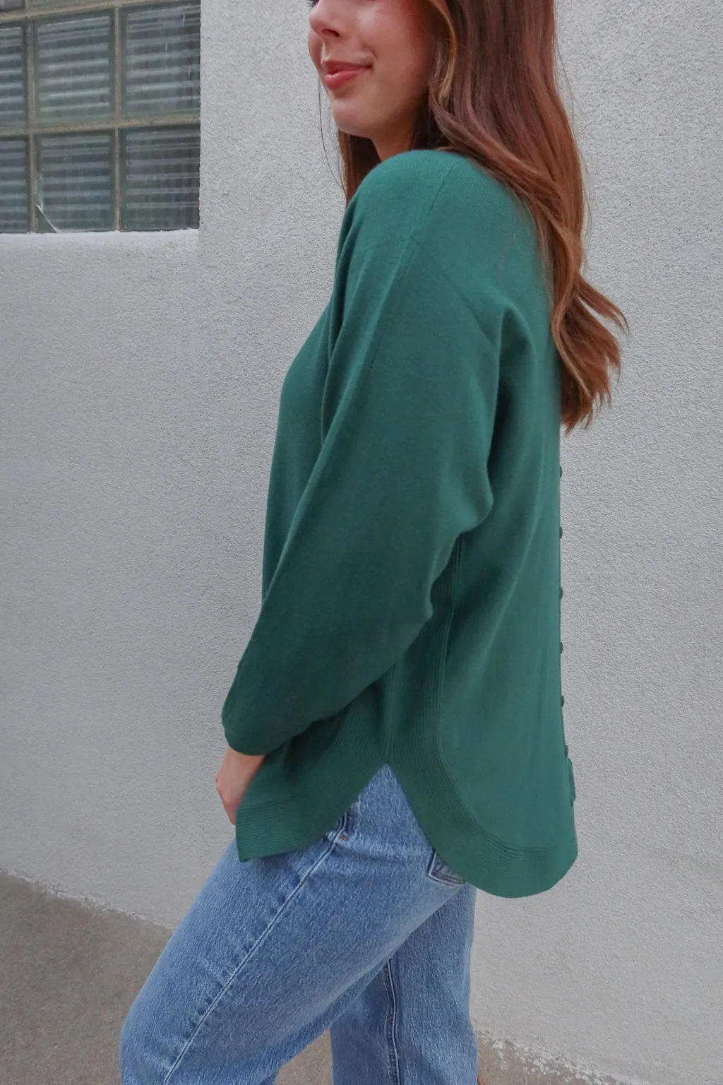 Next To You Forest Green Sweater