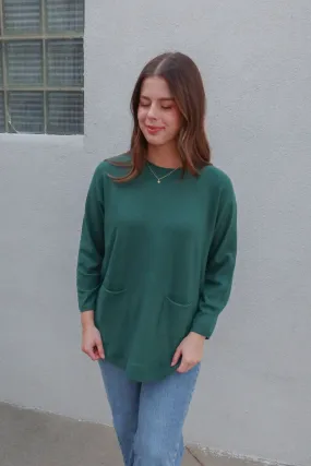 Next To You Forest Green Sweater