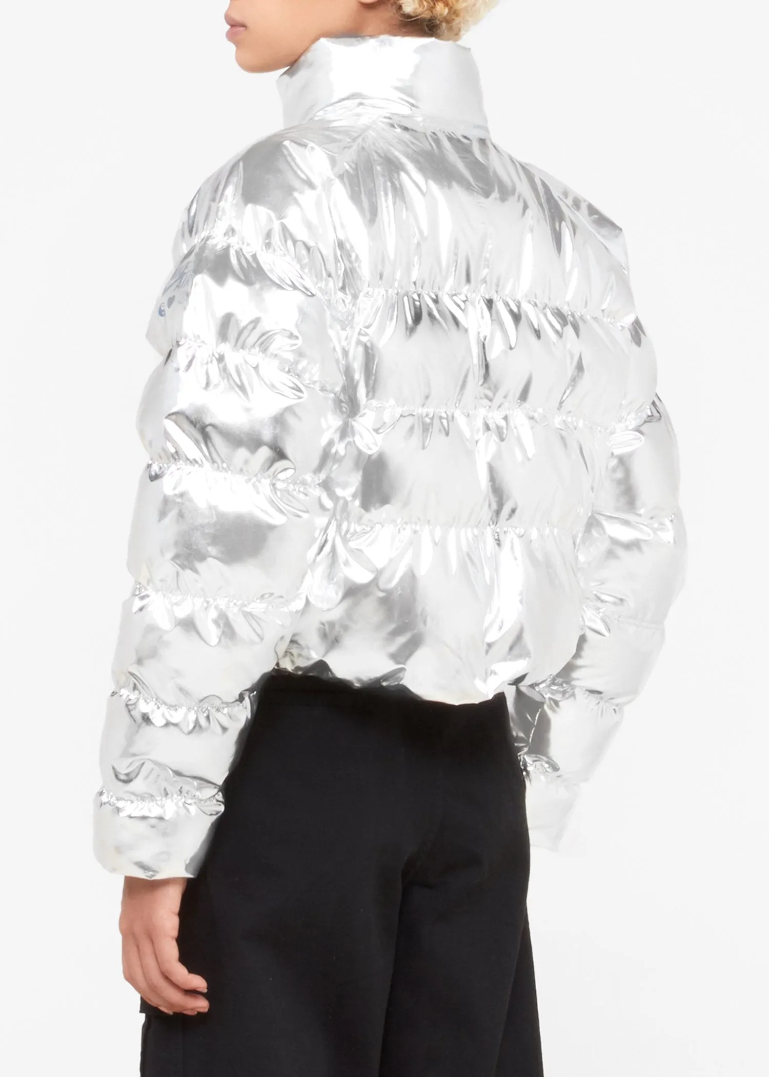 NIKE X OLIVIA KIM: PUFFER JACKET [SILVER]