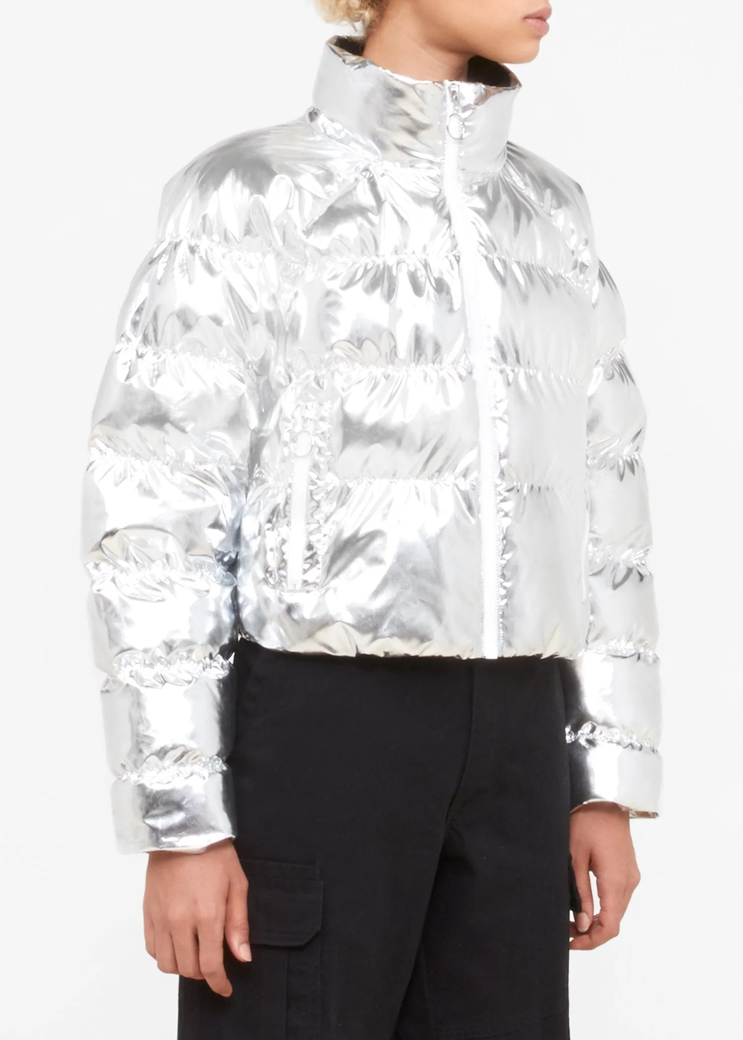 NIKE X OLIVIA KIM: PUFFER JACKET [SILVER]