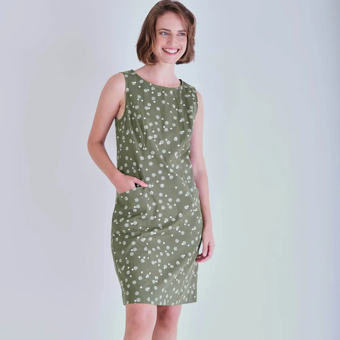 Nina Polka Dot Pinafore Dress