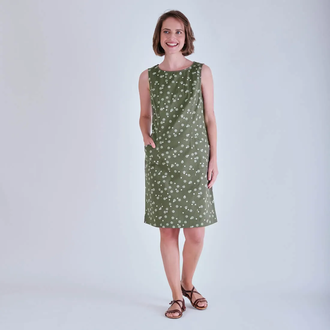 Nina Polka Dot Pinafore Dress