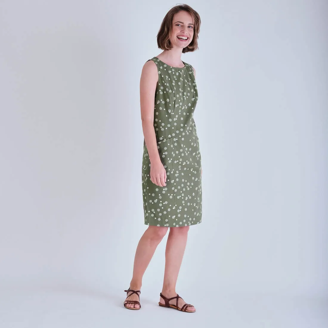 Nina Polka Dot Pinafore Dress