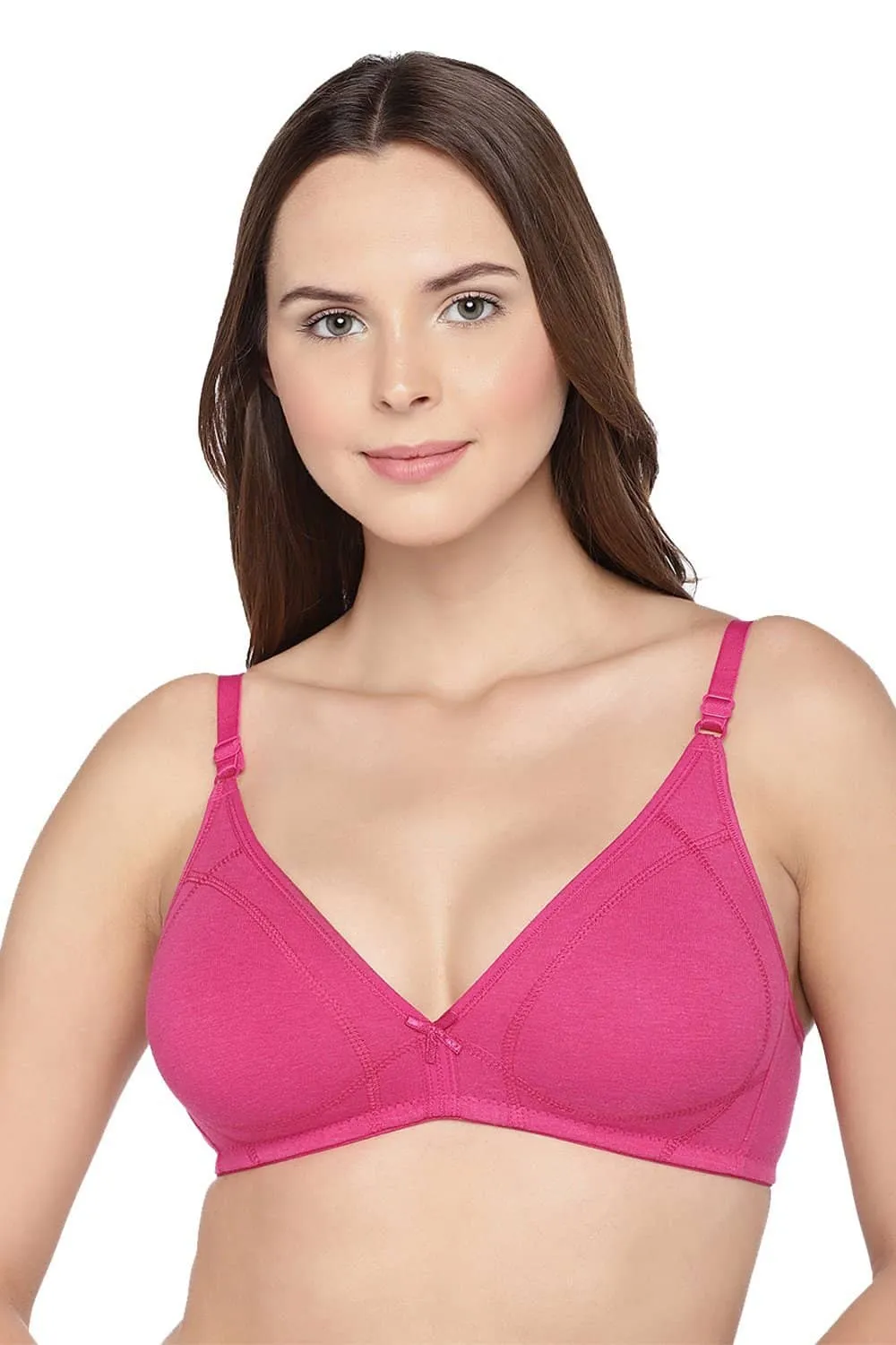 Organic Cotton Antimicrobial Spunky Pink Bra Kit (Pack of 3)-ISBK07-