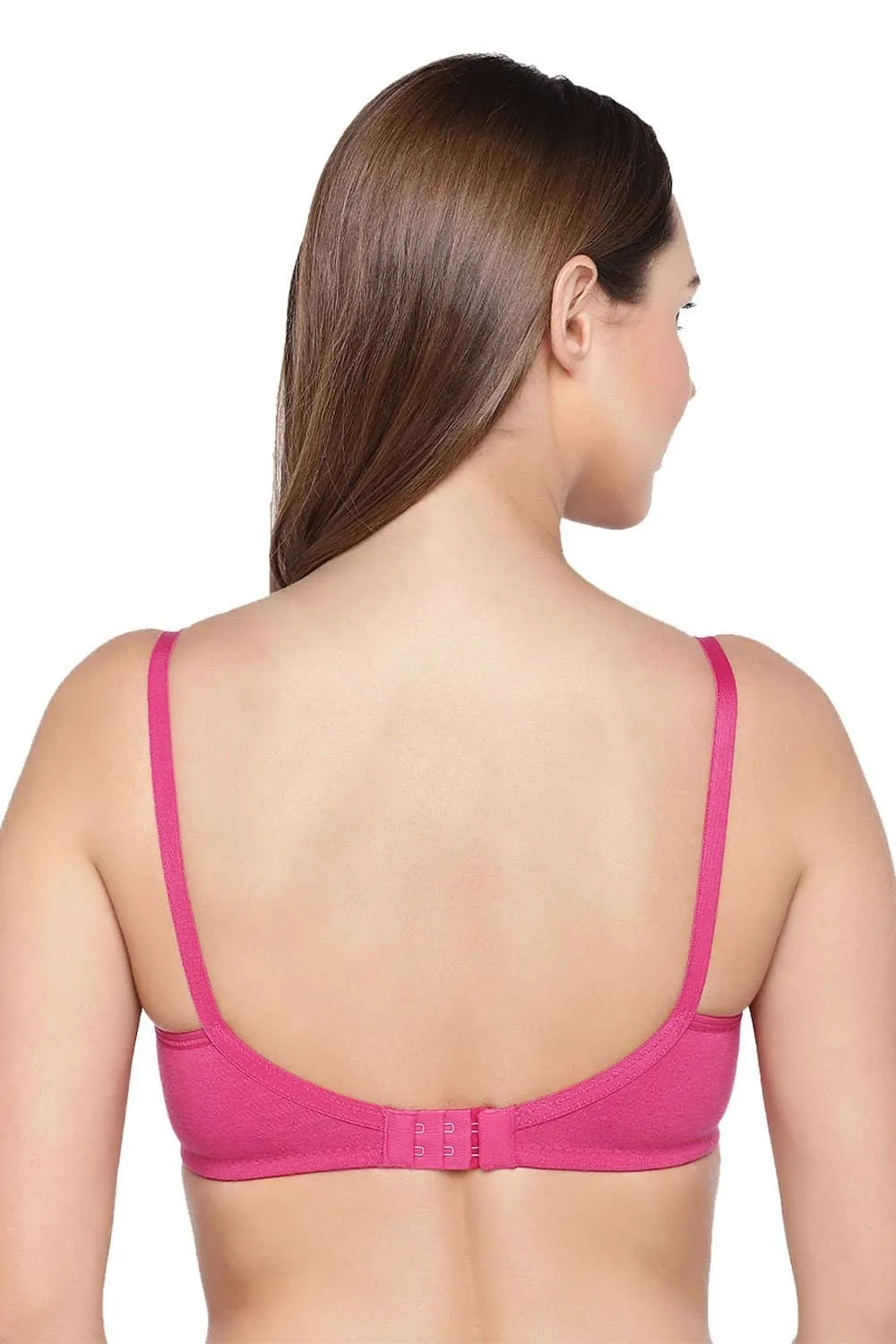 Organic Cotton Antimicrobial Spunky Pink Bra Kit (Pack of 3)-ISBK07-