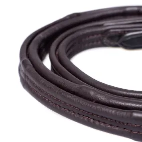 Padded Leather 5/8 Billet Reins - Havana