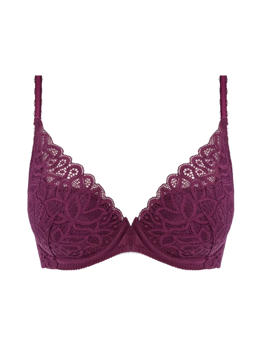 Raffine Plunge Bra - Potent Purple