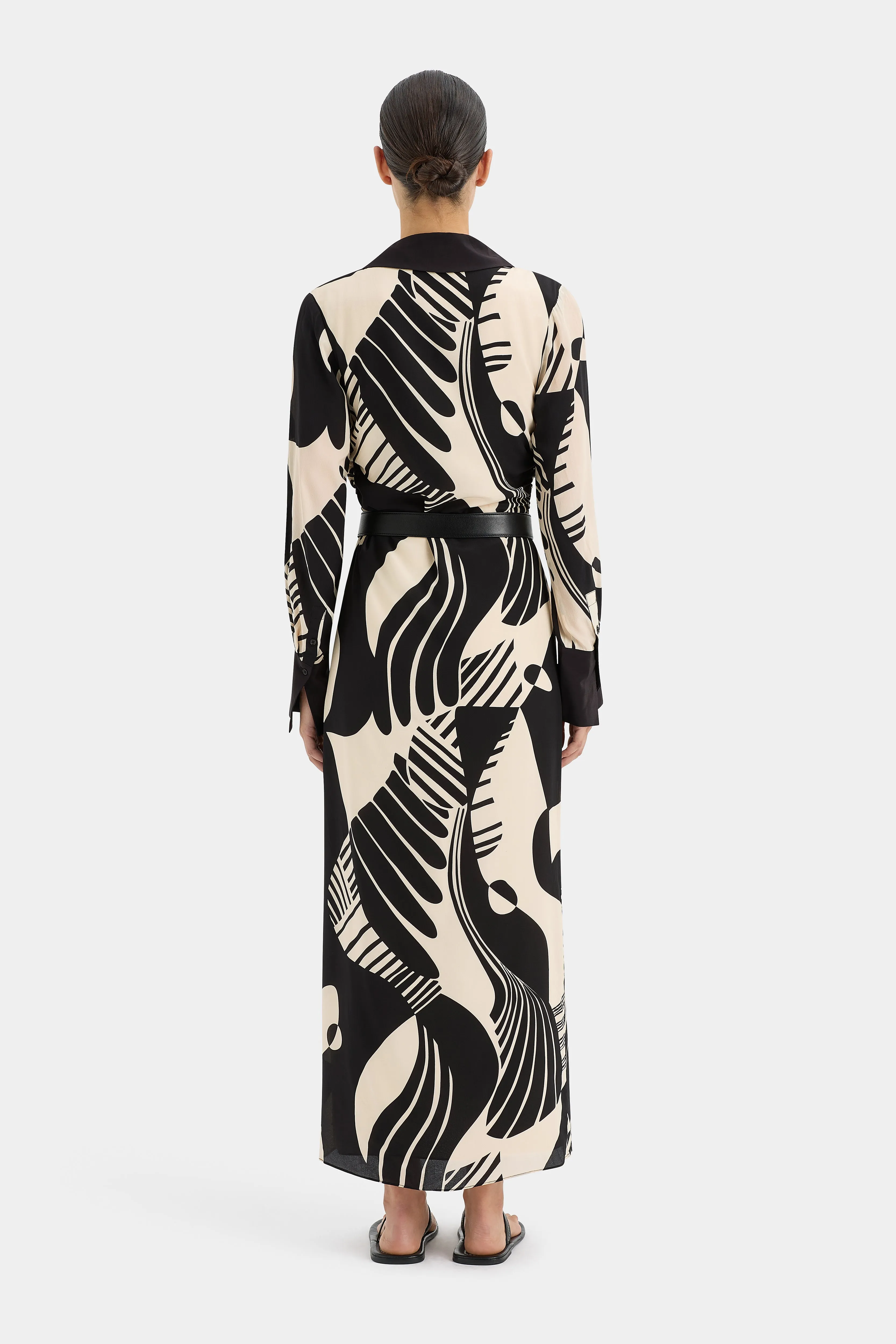 Realisme V Neck Shirt Dress