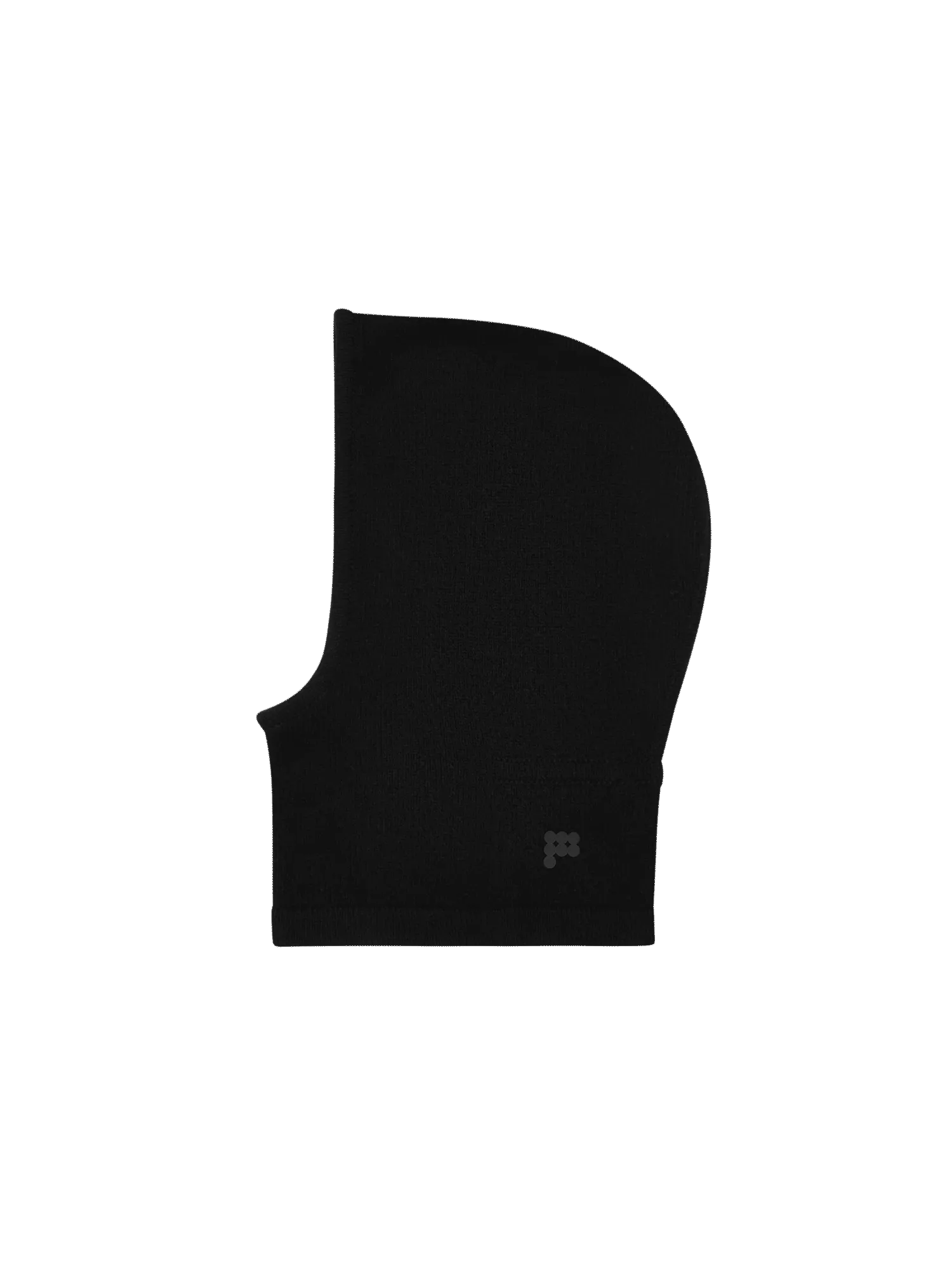 Recycled Cashmere Chunky Balaclava—black