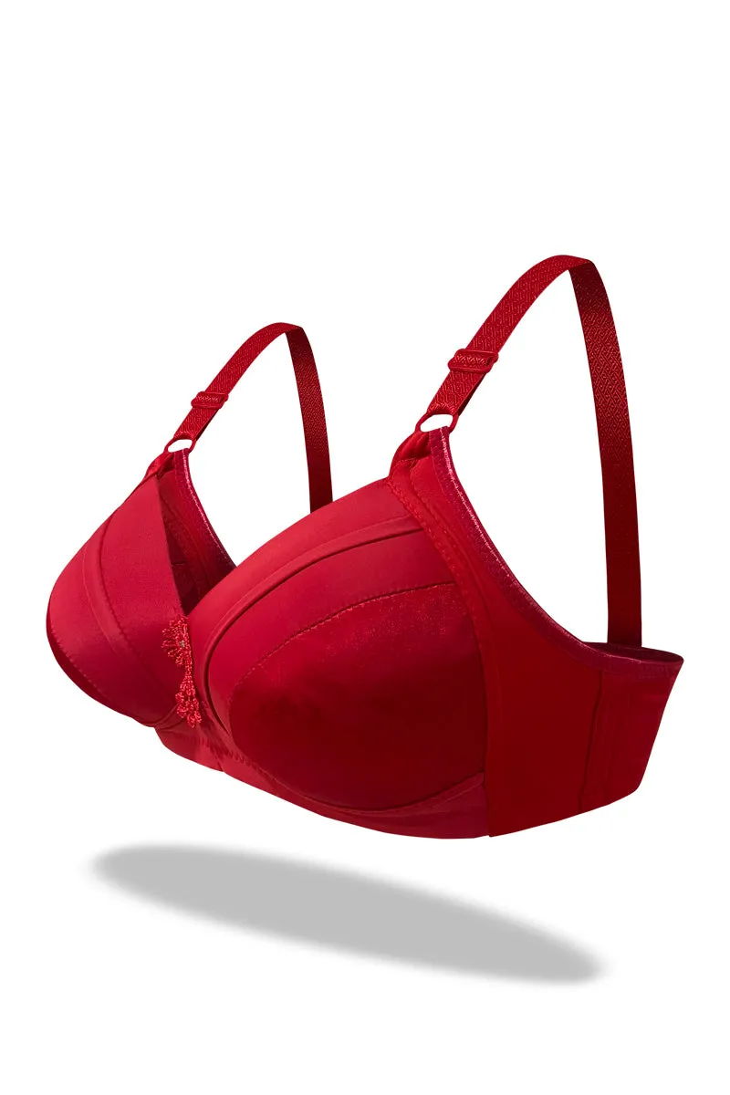 Red Chromatic Light Padded Bra
