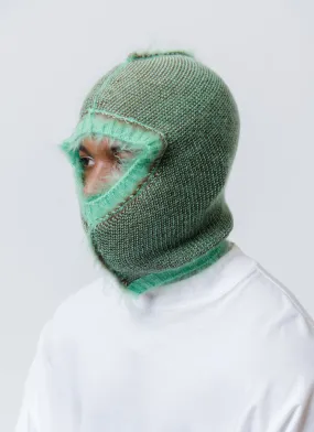Reversible Brushed Mask Mint/Brown