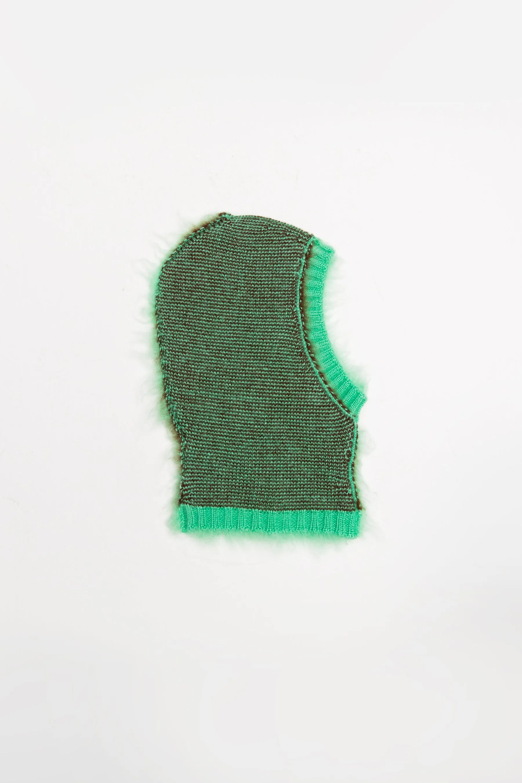 Reversible Brushed Mask Mint/Brown