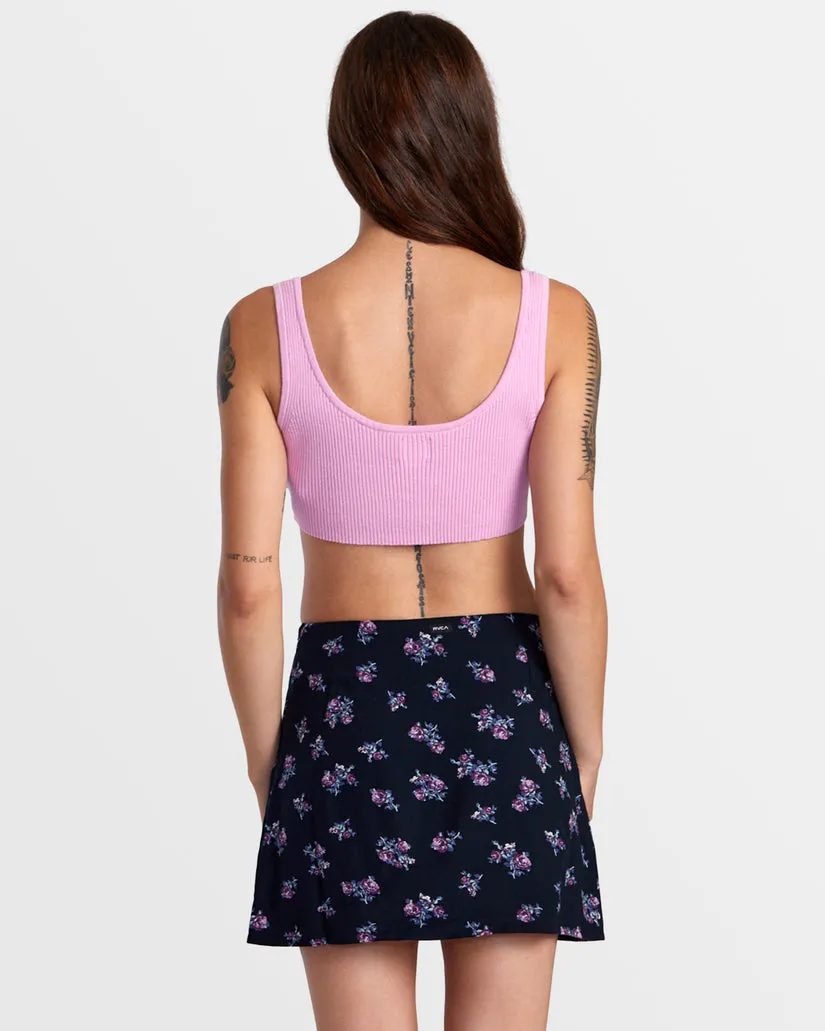 RVCA Roundabout Sweater Tank V-Neck Sweater - Pastel Lavender