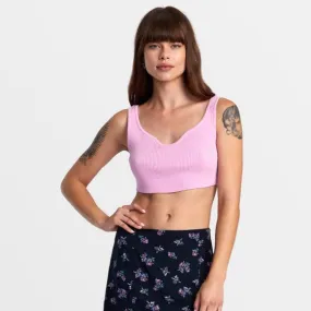 RVCA Roundabout Sweater Tank V-Neck Sweater - Pastel Lavender