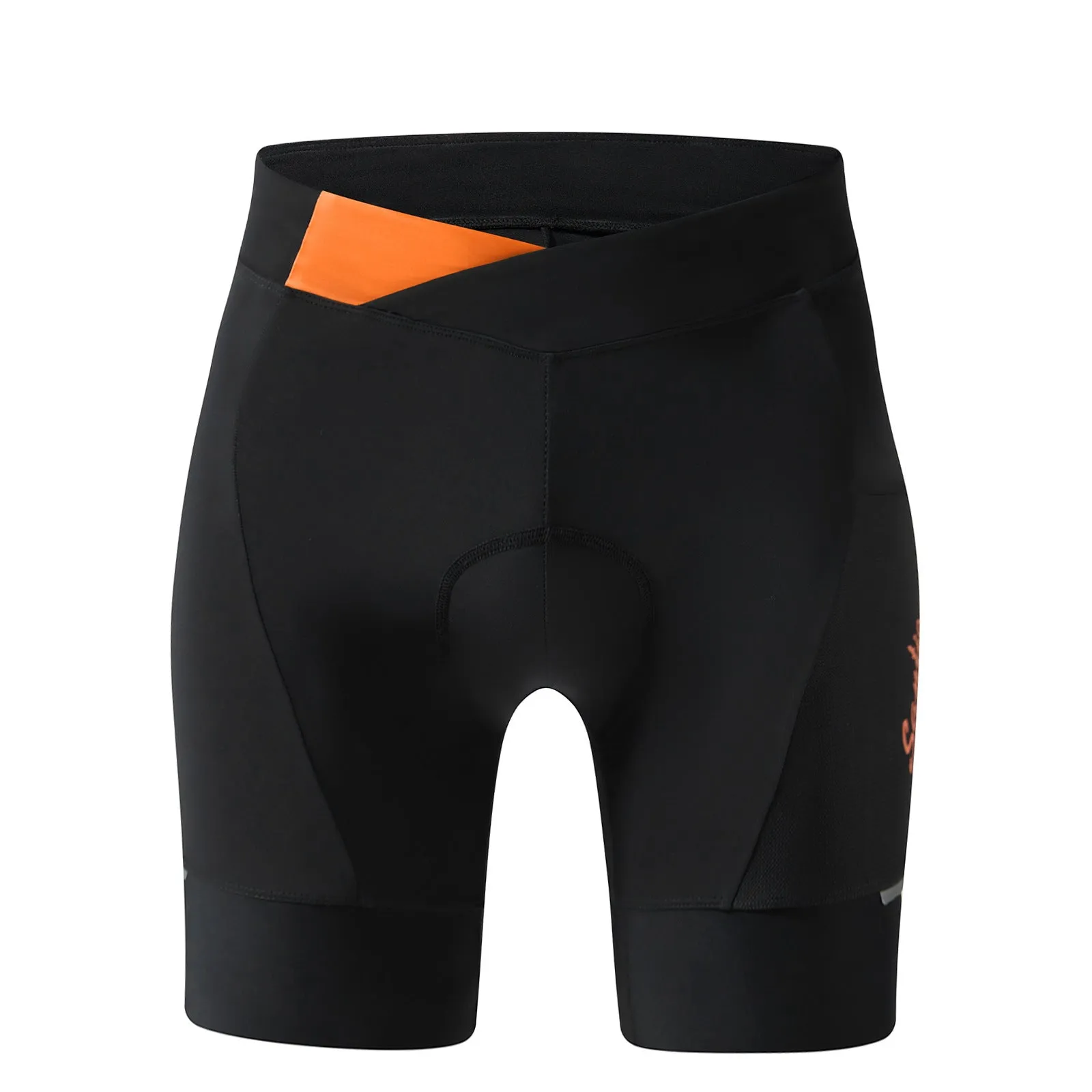 Santic Womens Bike Shorts Padded Cycling Shorts Black