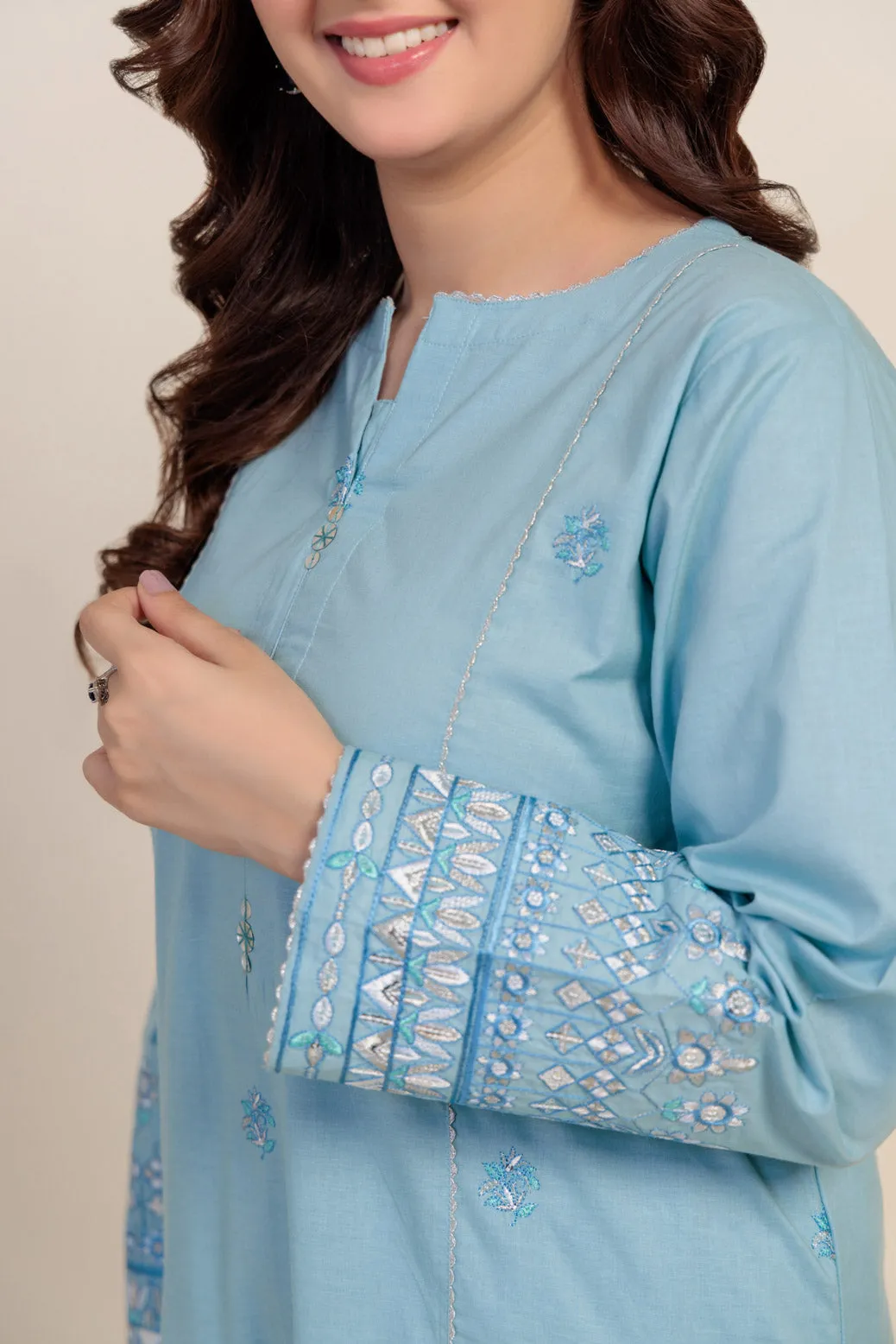 SKY-BLUE-CAMBRIC-2 PIECE (2S24B2P197)