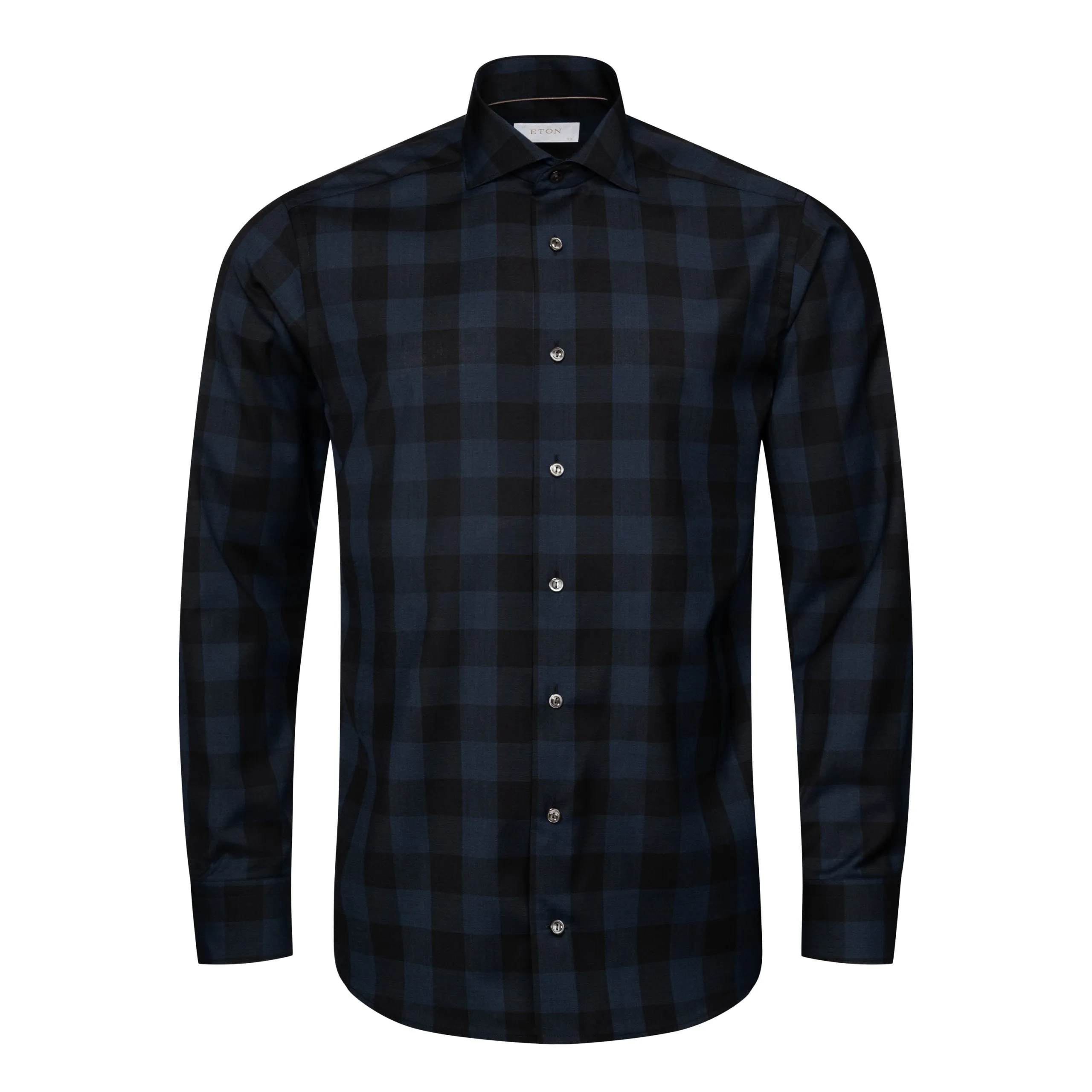 Slim Fit - Bold Check Merino Wool Shirt