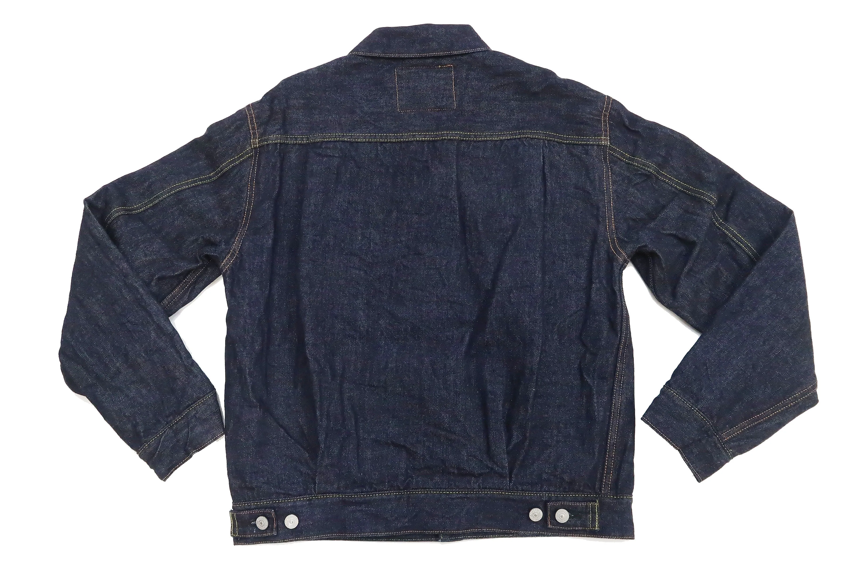 Sugar Cane Blanket Lined Denim Jacket Men's Reissue 1953 Type 2 Trucker Jean Jacket SC15210 421 One Wash Deep Indigo