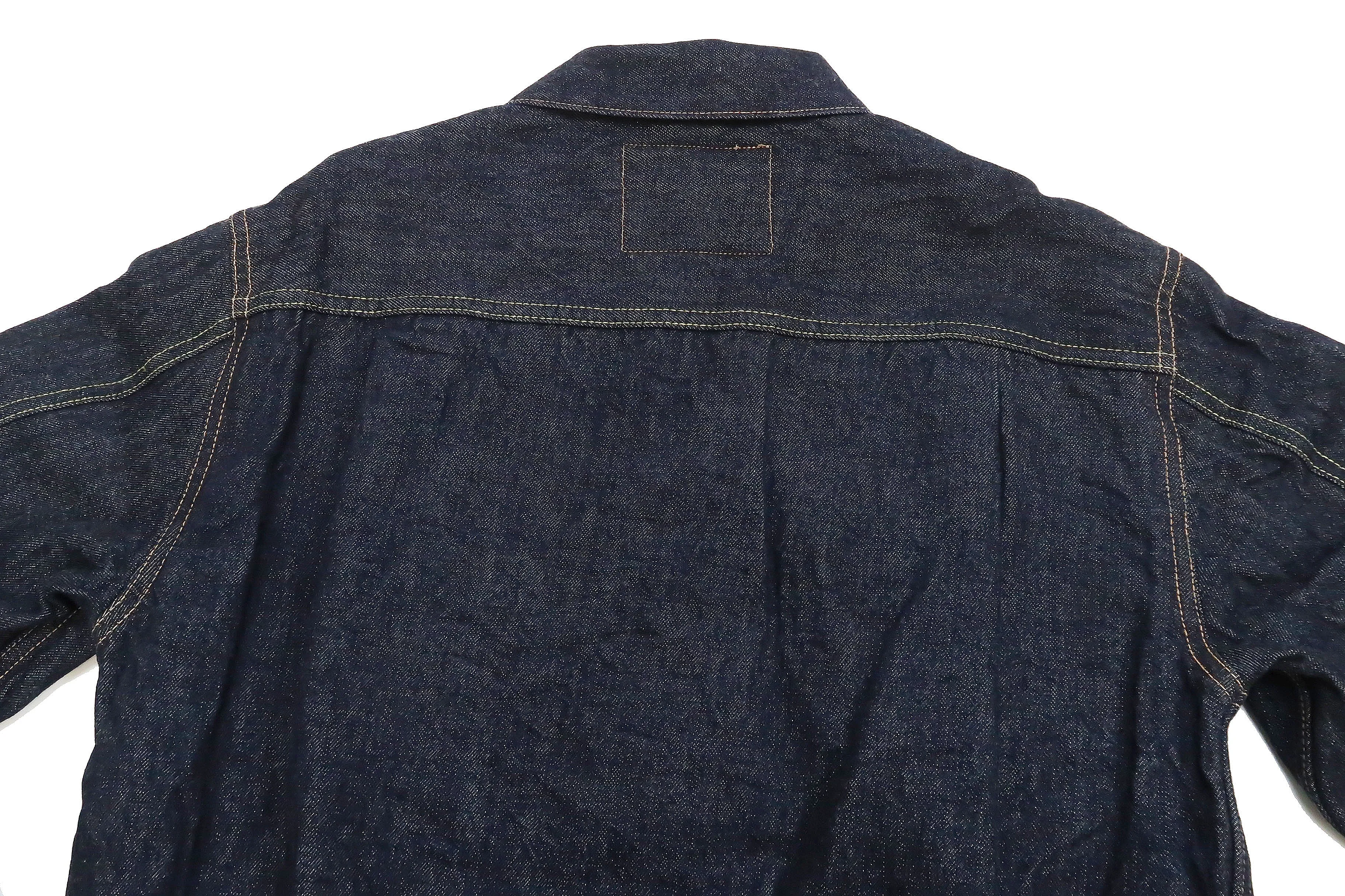 Sugar Cane Blanket Lined Denim Jacket Men's Reissue 1953 Type 2 Trucker Jean Jacket SC15210 421 One Wash Deep Indigo