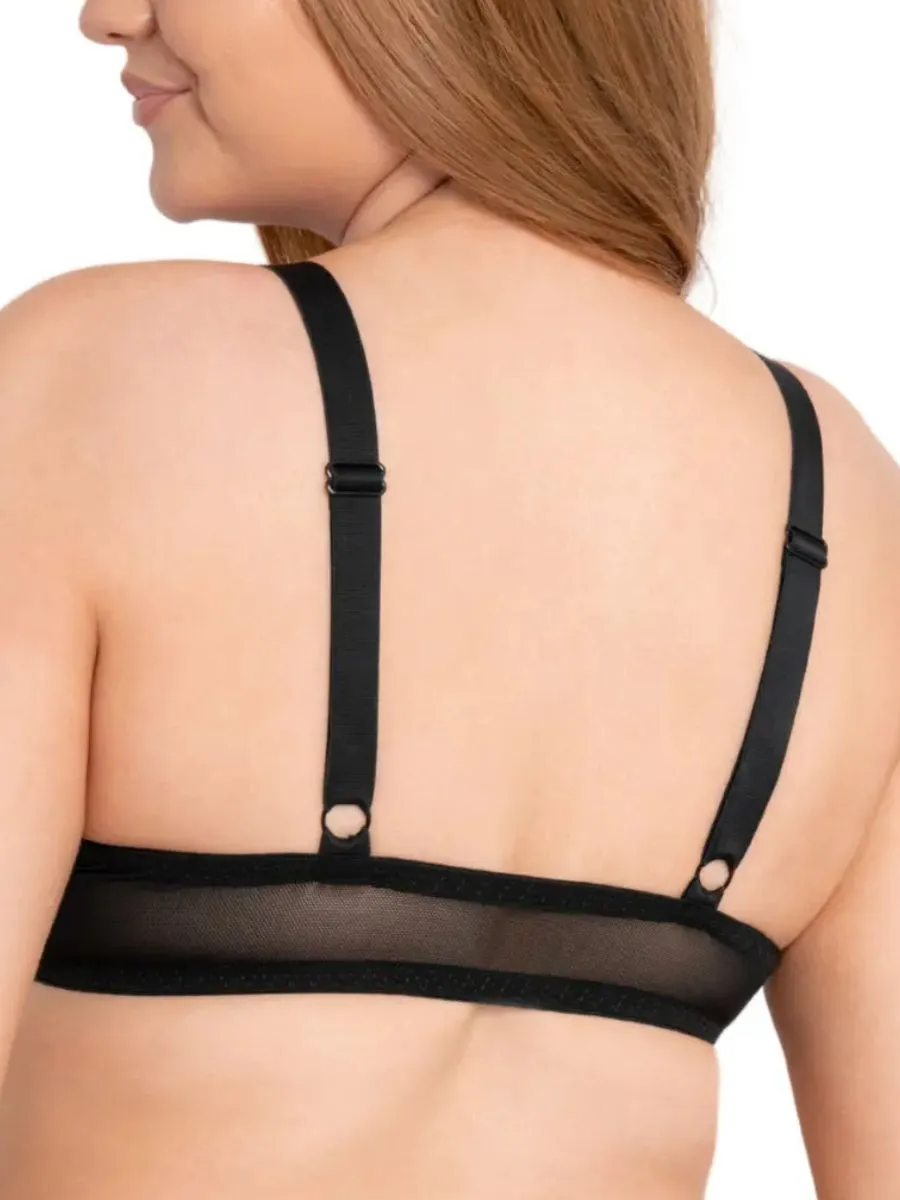 Superplunge Kiss Plunge Bra - Black