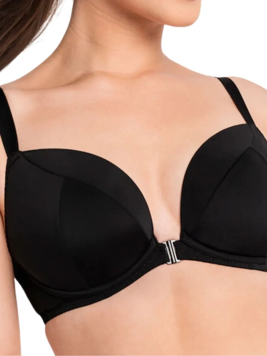 Superplunge Kiss Plunge Bra - Black