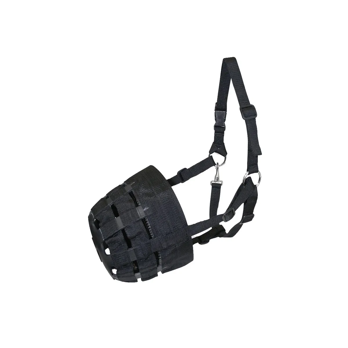 SYNTHETIC PADDED MUZZLE WITH ADJUSTABLE HARNESS Black