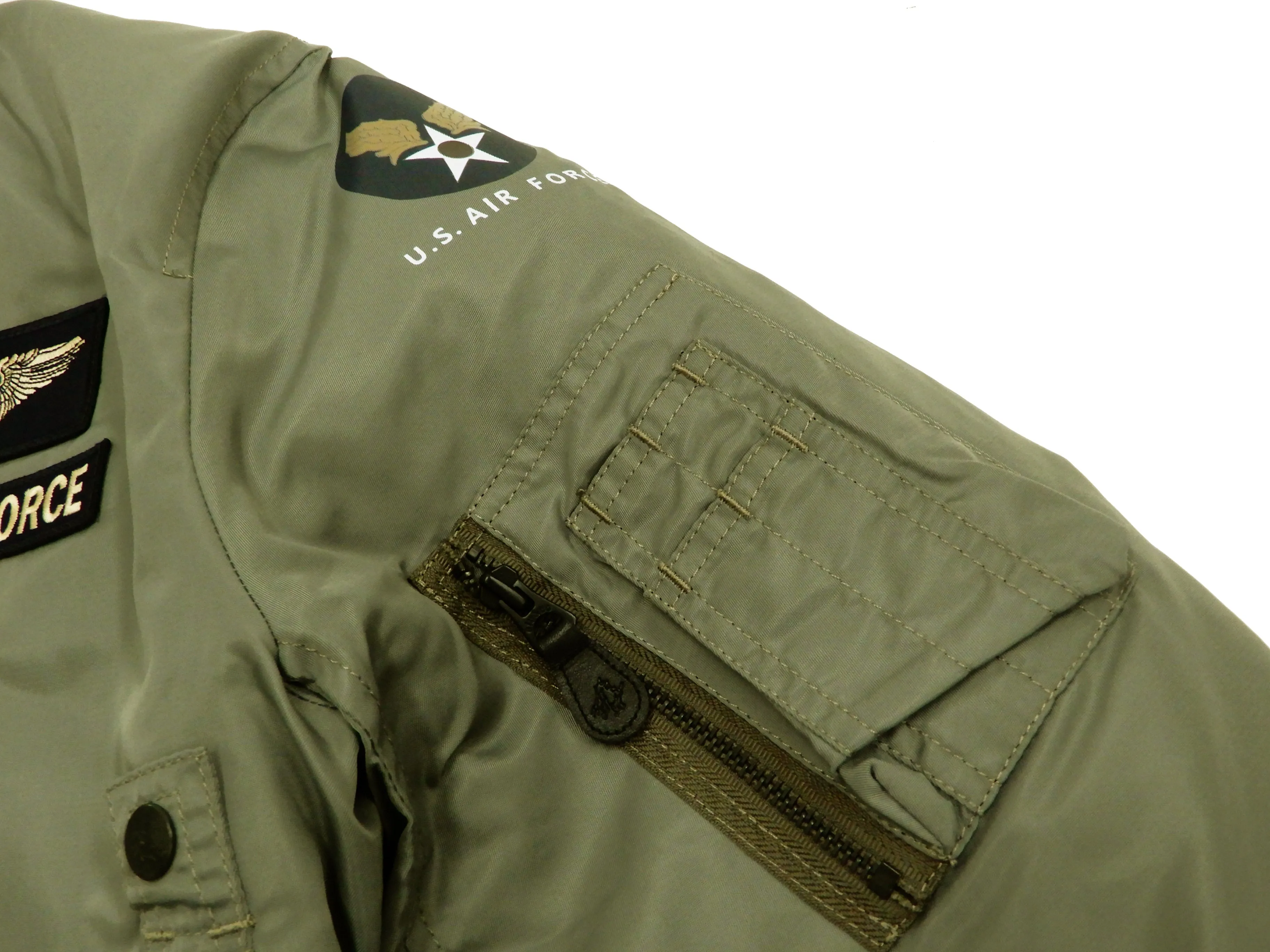Tedman MA-1 Flight Jacket Men's Custom MA1 Bomber with Patches Printed TMA-550 Gray