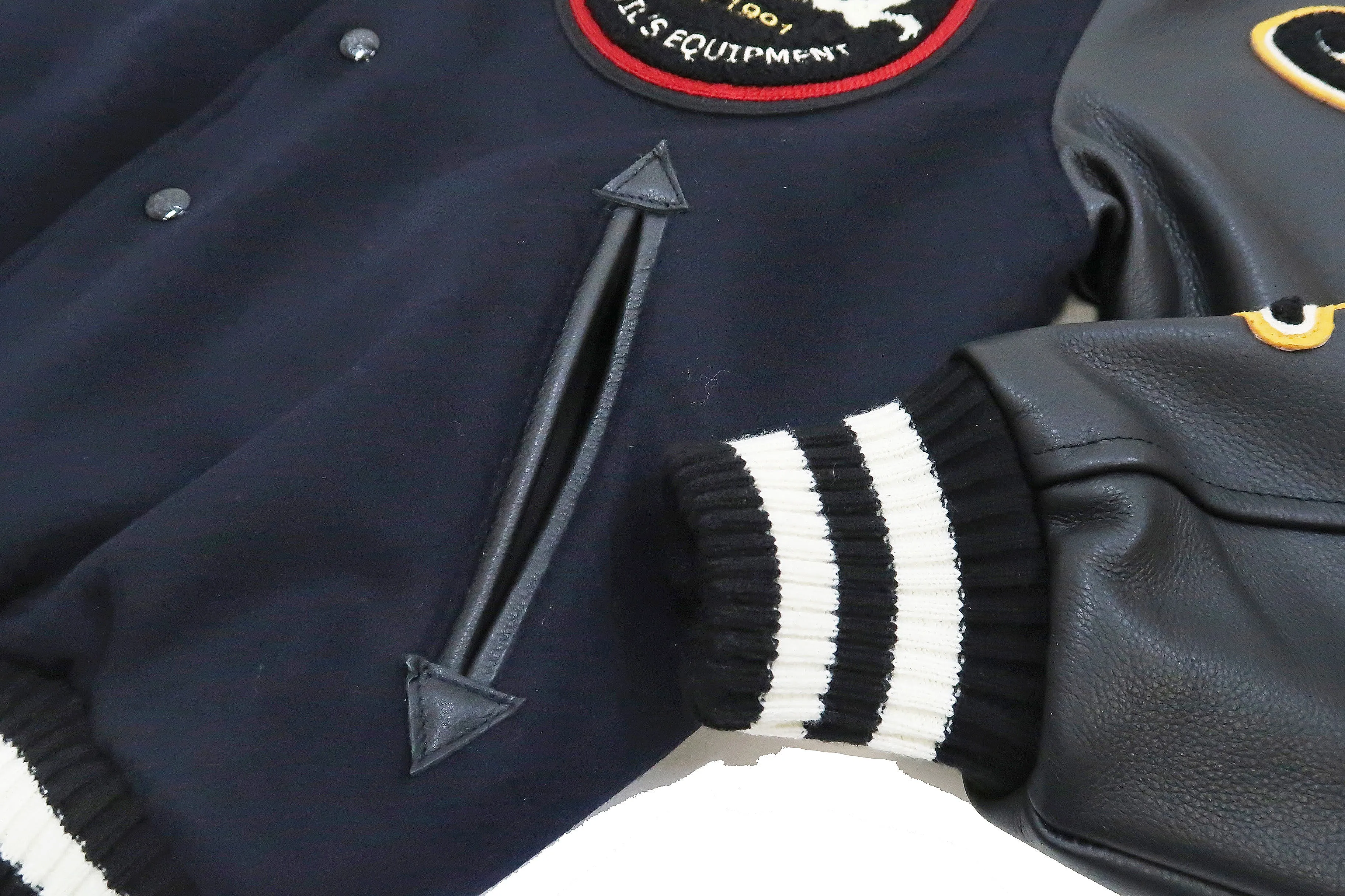 Tedman Varsity Jacket Men's Letterman Jacket Custom Award Jacket TDJ-23000 Navy-Blue/Black