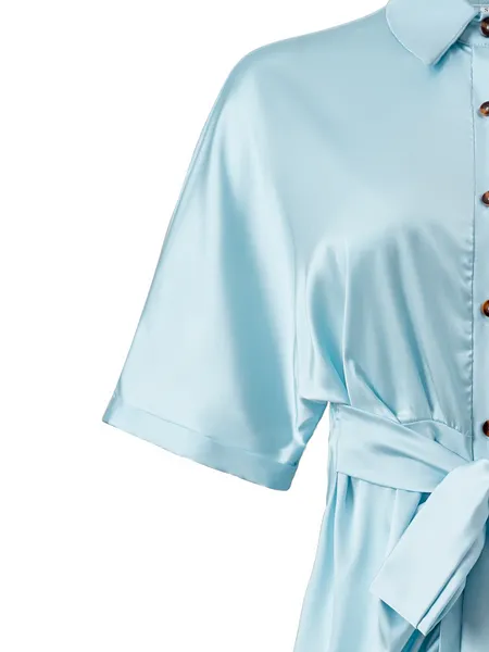 TEEK - Tantalize Tie Waist Shirt Dress
