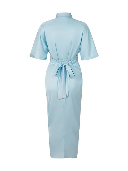 TEEK - Tantalize Tie Waist Shirt Dress