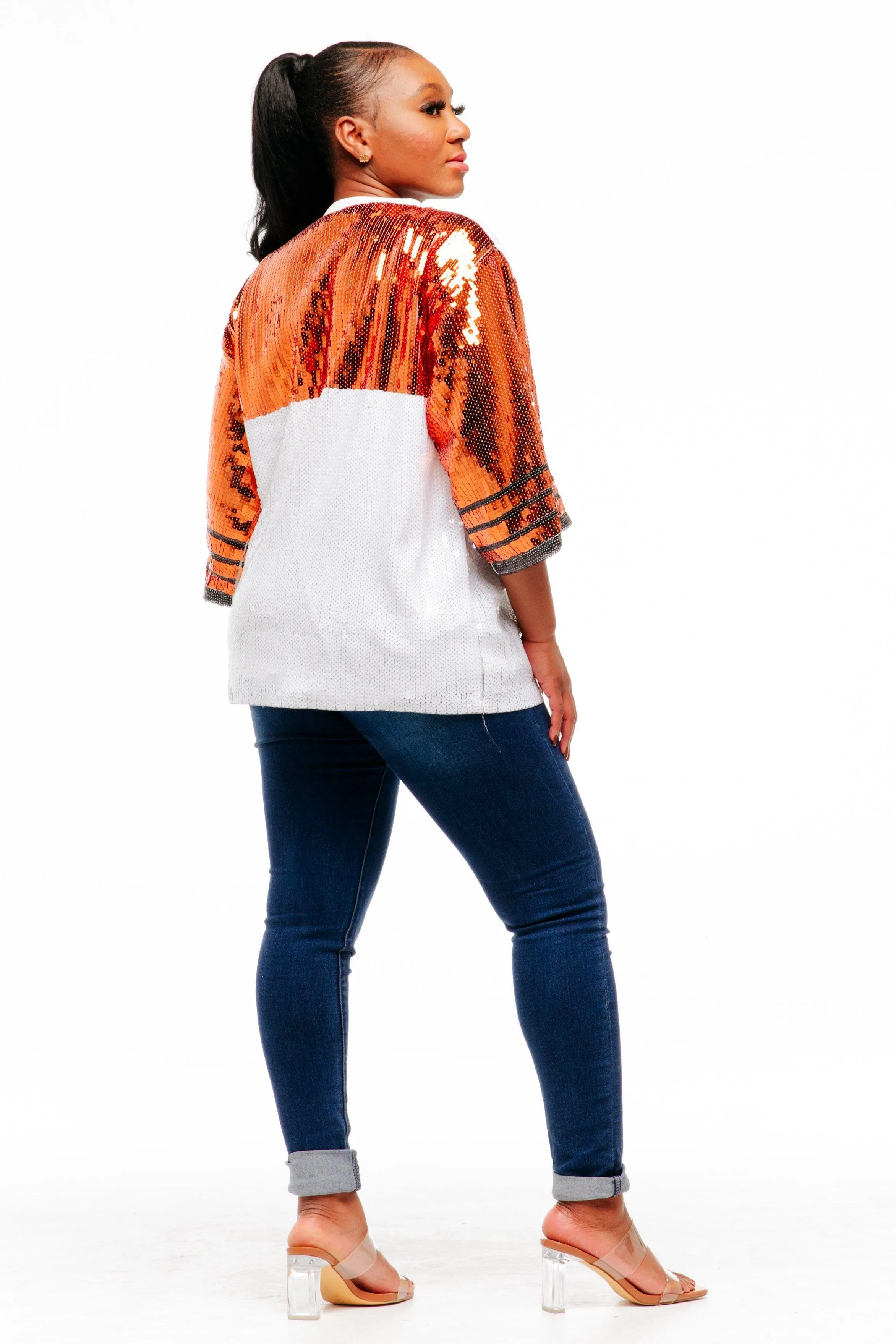 Texas College Sequin Shirt