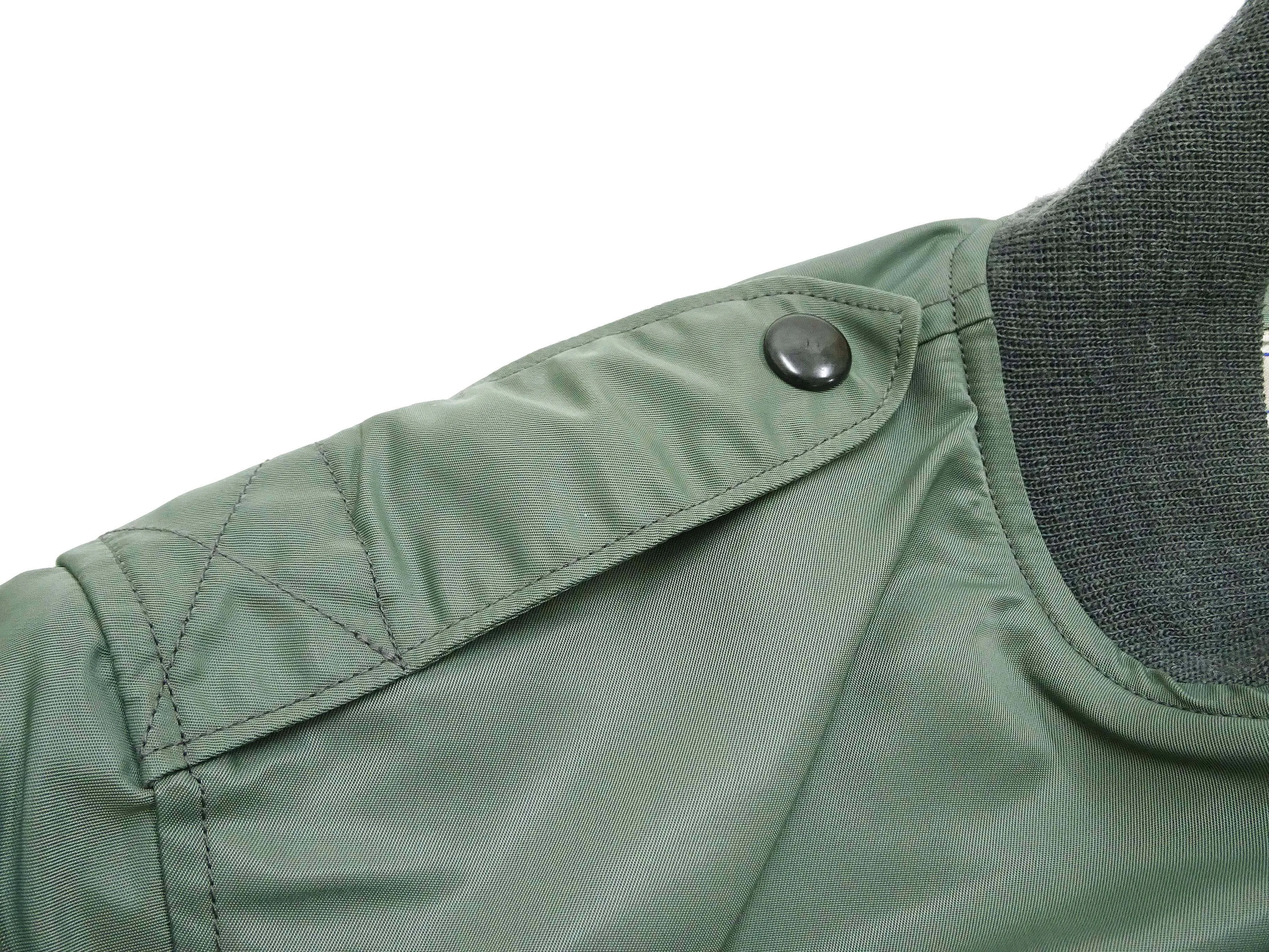 TOYS McCOY Jacket Men's L-2B Flight Jacket L2B Bomber Jacket with Patches TMJ2314 Sage-Green