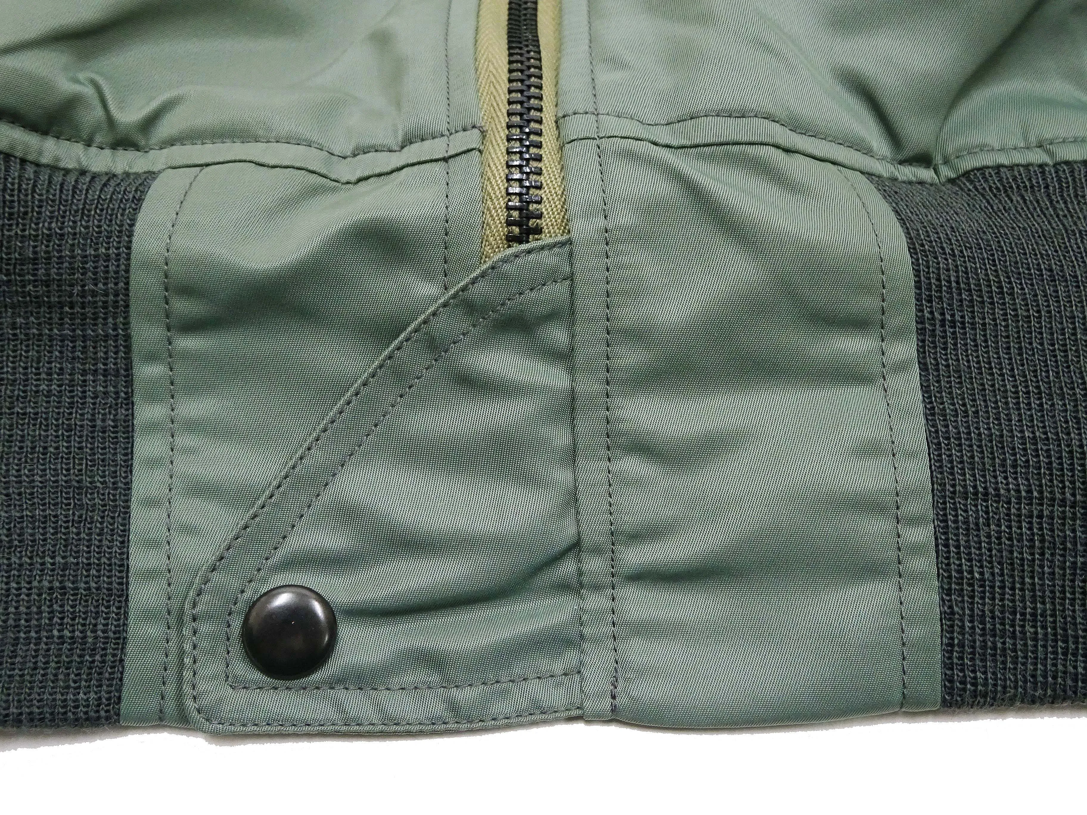 TOYS McCOY Jacket Men's L-2B Flight Jacket L2B Bomber Jacket with Patches TMJ2314 Sage-Green